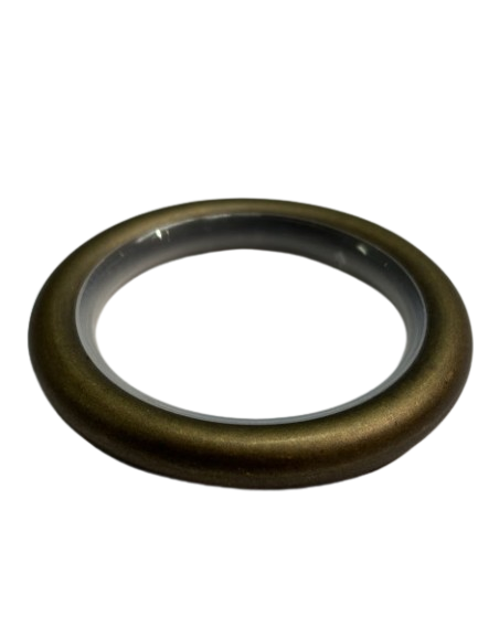 Gardinenringe Hohlring mit Gleiteinlage Messing bronziert matt für Gardinenstangen 28/30/35