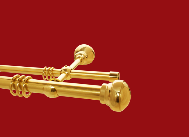 Gardinenstange Messing 30-20mm Modell Alexander I