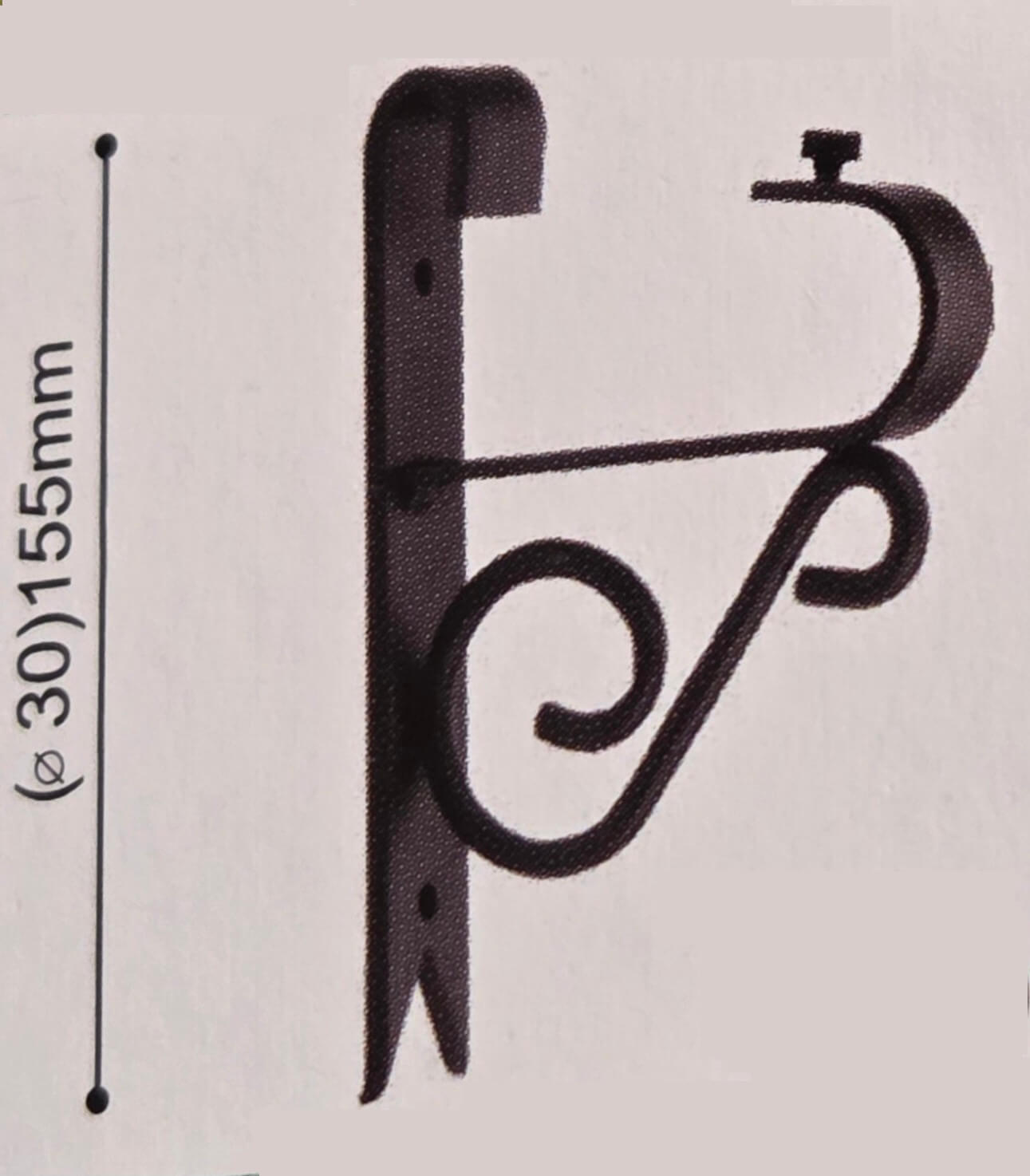 Gardinenstange Eisen weiß-gold 30mm Carlos