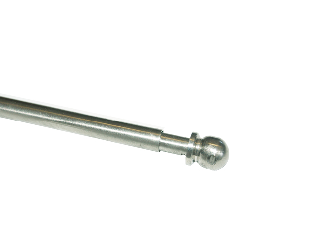 1256_0 Vitragenstange / Scheibenstange Nickel matt