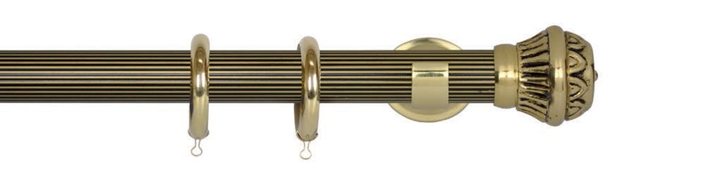 Gardinenstange Messing antik - 30 mm Aurora