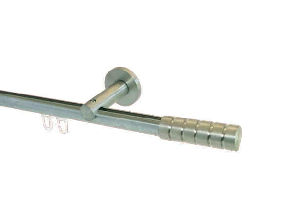 Gardinenstange Innenlauf Edelstahldesign 20 mm Alfonso