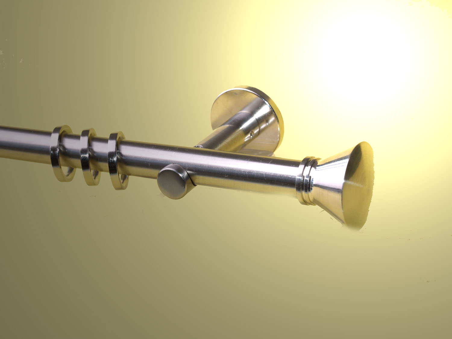 Vorhangstangestange Nickel geb 20 mm Anselmo