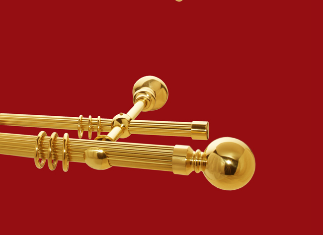 Gardinenstange Messing 30-20 mm Modell Jaroslav