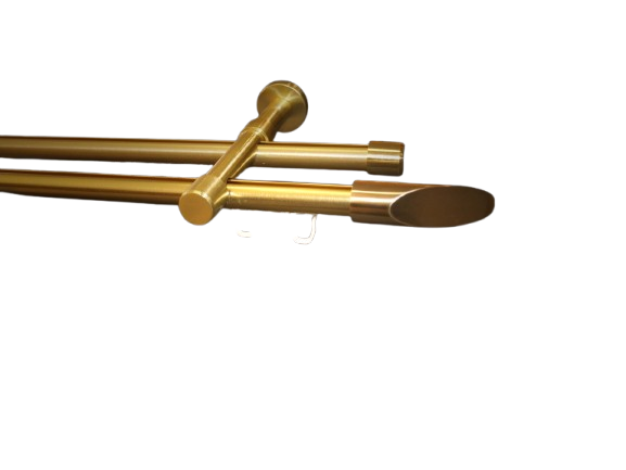 Gardinenstange Innenlauf Messing geb. 16mm Modell Marbella Gardinenstange Innenlauf Messing geb. 16mm Modell Marbella