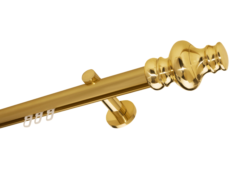 Gardinenstange Messing glanz 28 mm Innenlauf Joseph