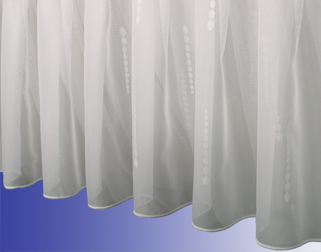 Gardine nach Maß Stickerei Tropfen " Florenz"