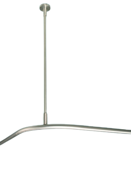 Duschvorhangstange 20mm barrierefrei Innenlauf Edelstahl