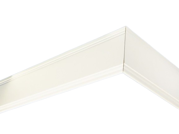 Gardinenschiene mit gerader Holz Blende 1lauf incl. Retouren