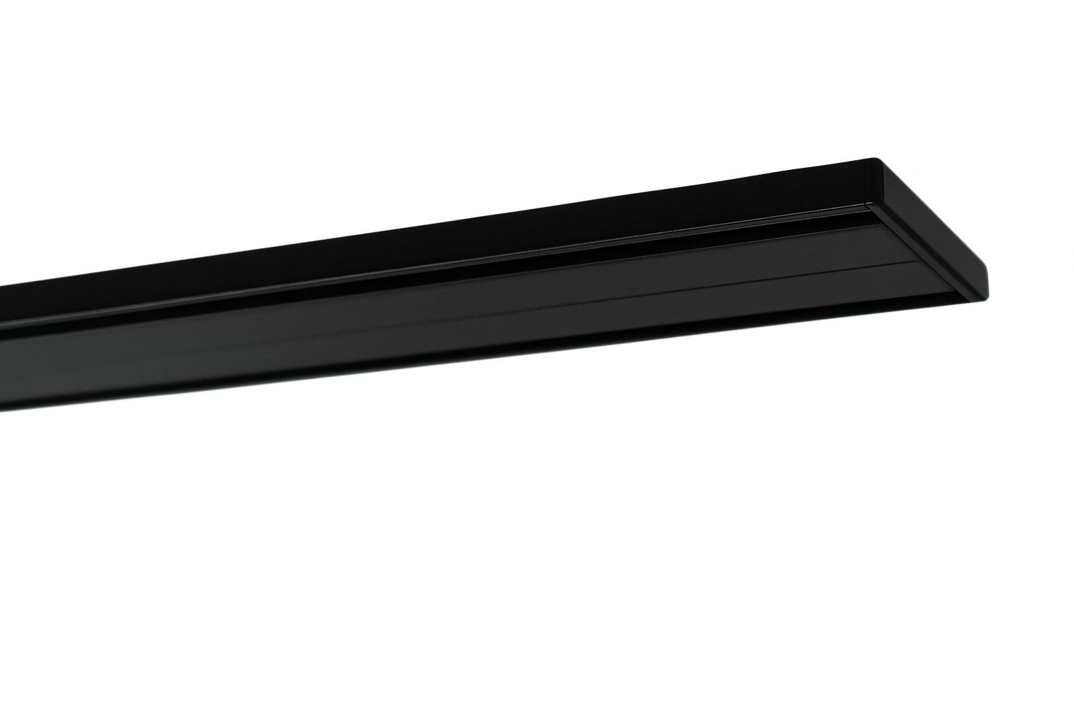 Gardinenschiene schwarz Laufabstand weit Aluminium 54 mm x h 7 mm Modell 300
