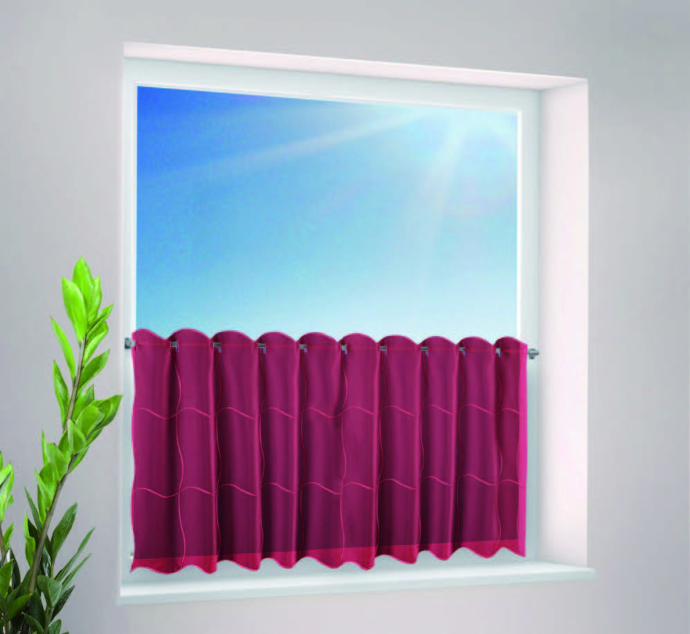 2123_0 Stickereibistro uni 150cm breit x 50cm hoch