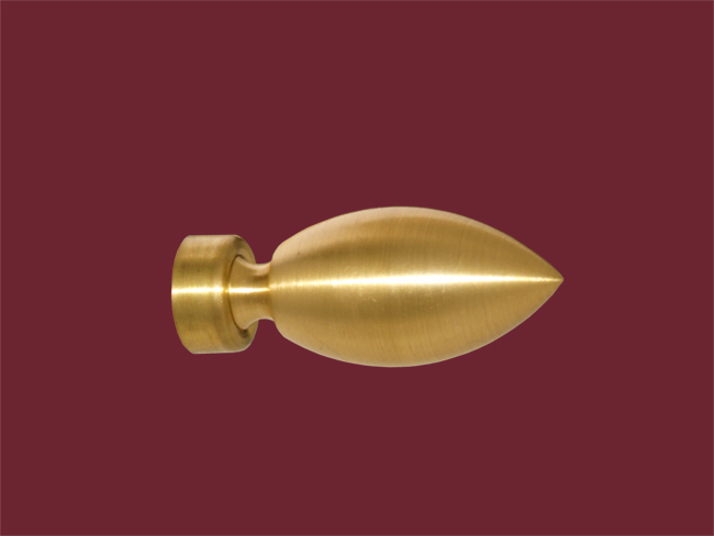 1821_0 Endstück Träne messing matt für 20mmØ