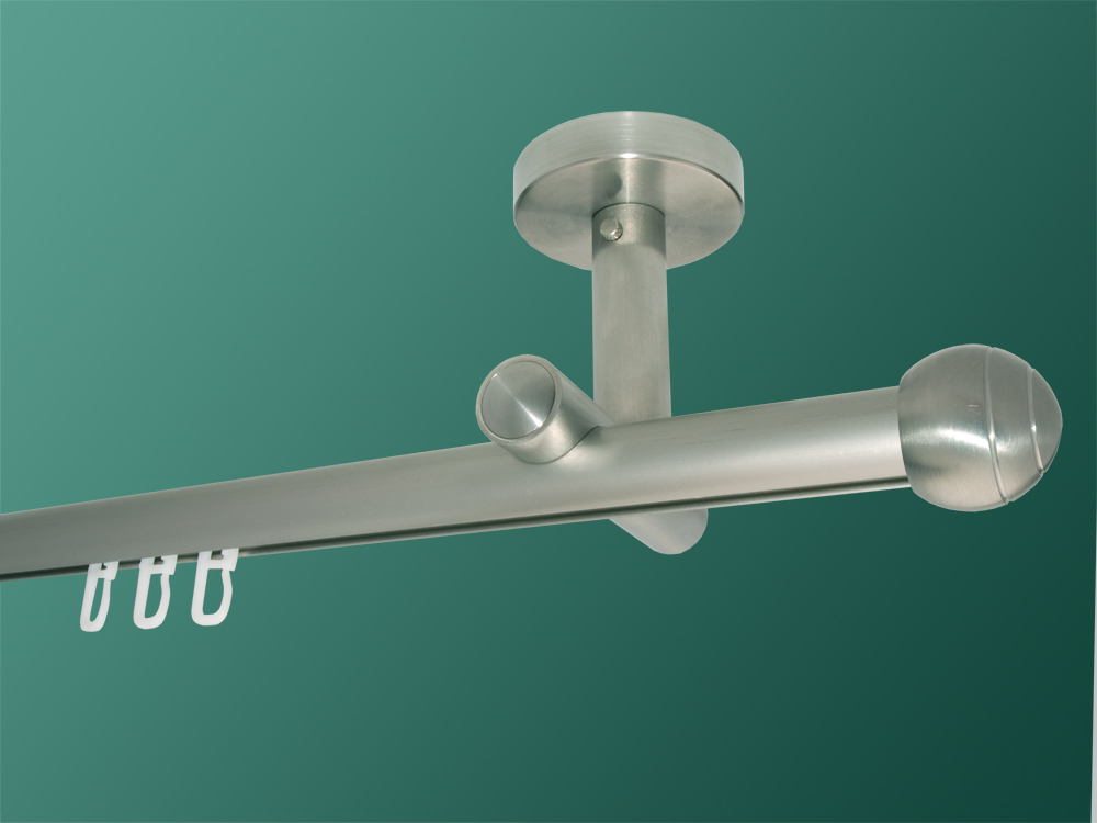 Gardinenstange Decke Edelstahl Innenlauf 20mm Kleine Kugel