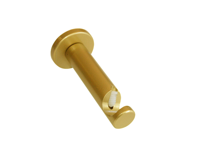 Träger Modern Messing matt Design für 16 mm Rohre 1-läufig Träger Modern Messing matt Design für 16 mm Rohre 1-läufig