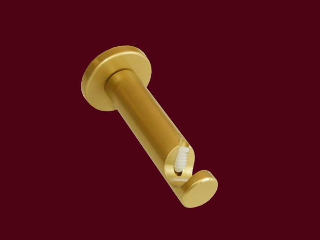 Träger Modern Messing matt Design für 16 mm Rohre 1-läufig