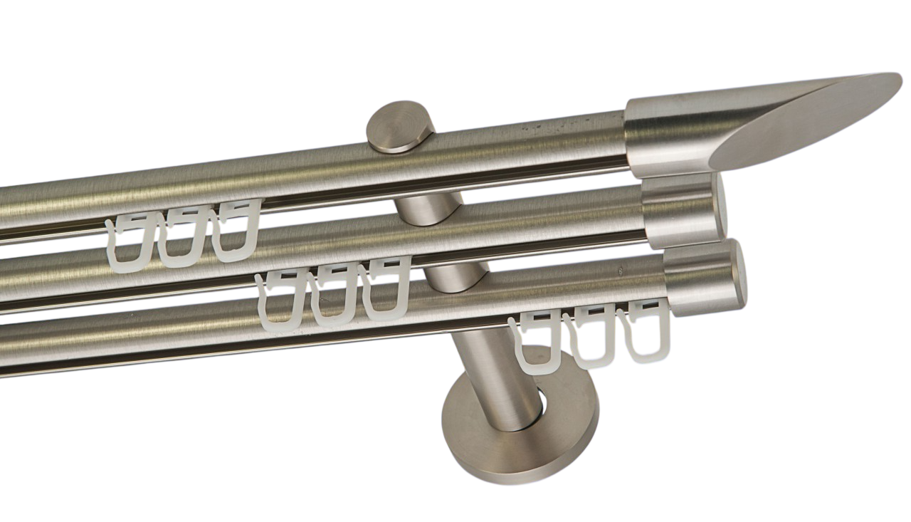 Gardinenstange Innenlaufsystem 3 läufig 16mm Modell Marbella Gardinenstange Innenlaufsystem 3 läufig 16mm Modell Marbella