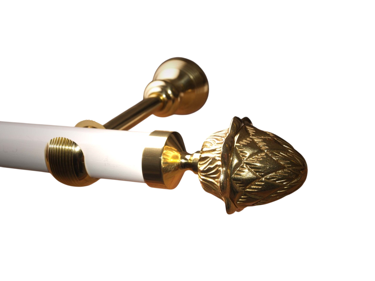 Gardinenstange Messing Holz 35 mm Ø Auguste Gardinenstange Messing Holz 35 mm Ø Auguste