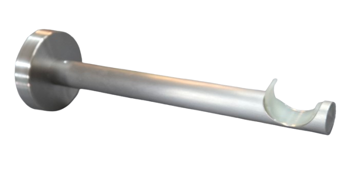 Wandträger Lang 20 cm Wandabstand für Gardinenstange 30mm V2A