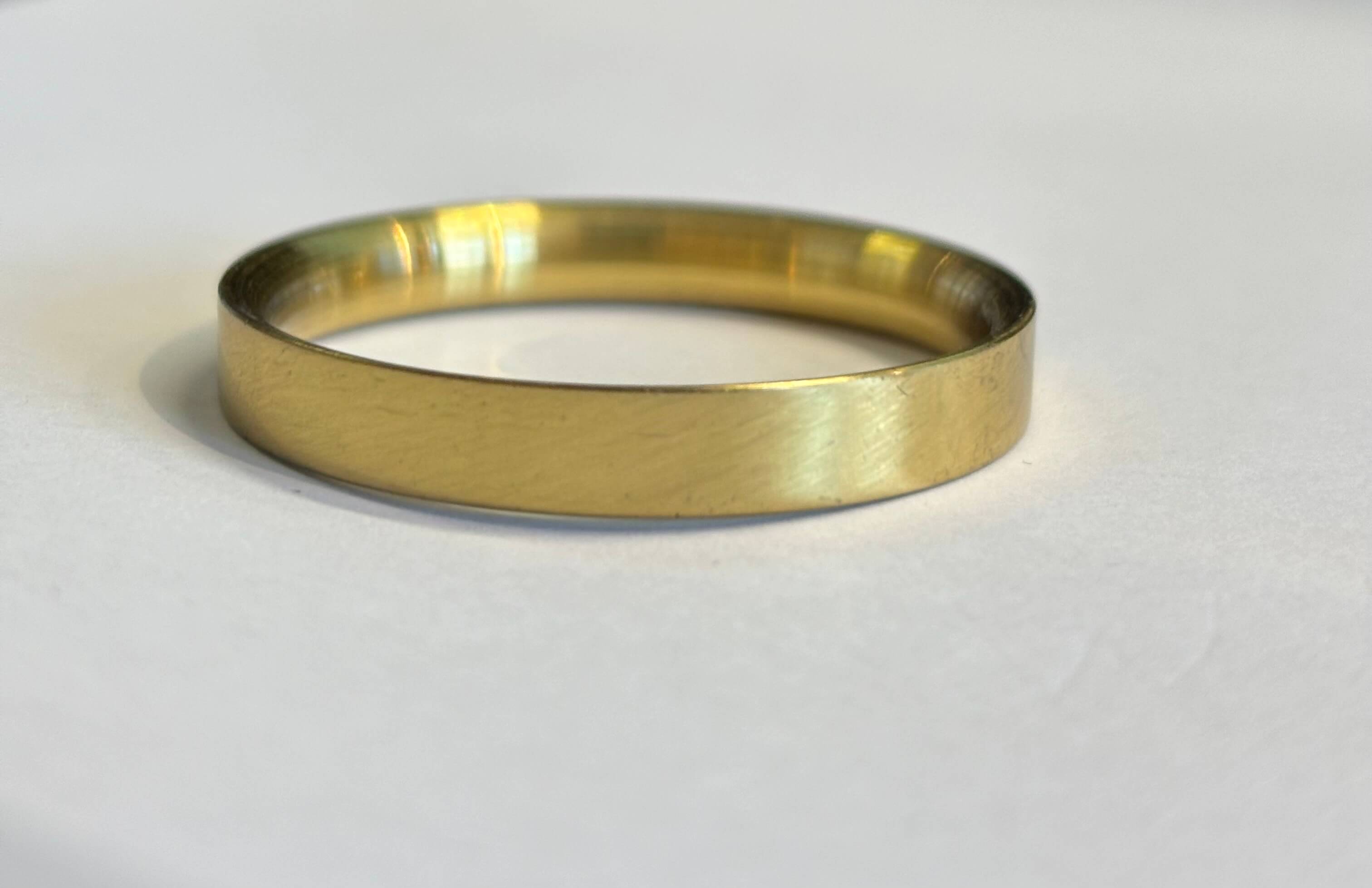 ooooo Gardinenringe für 20 mm Ø Stangen Flachring Messing
