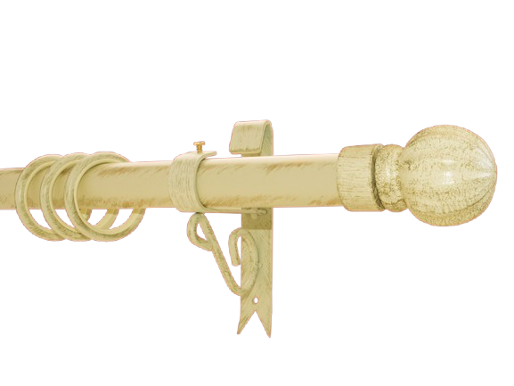 Gardinenstange Eisen weiß-gold 30mm Jorge Gardinenstange Eisen weiß-gold 30mm Jorge