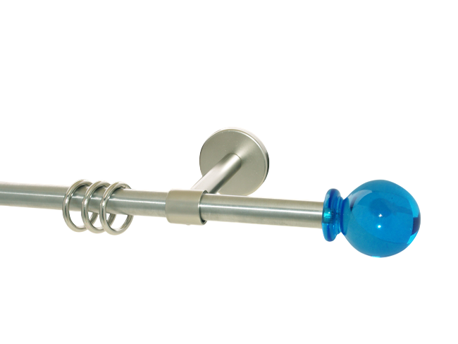 Gardinenstange Nickel geb. 16 mm Tauri