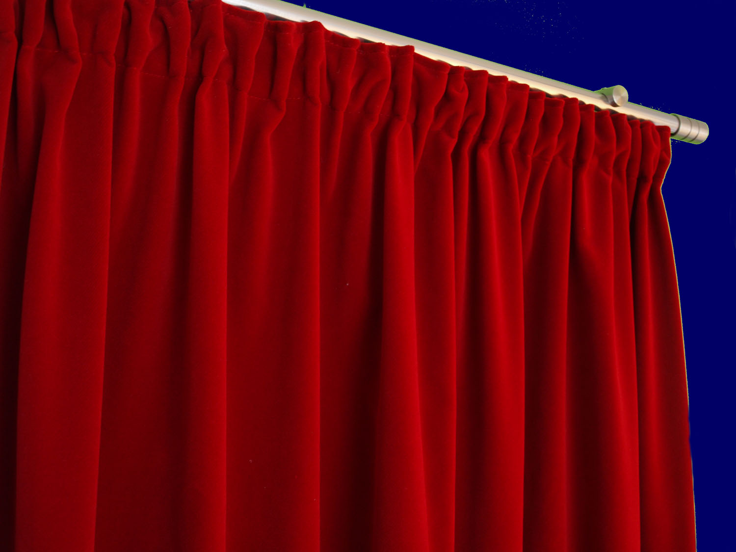 758_0 Thermovorhang Samtvorhang nach Maß flammenhemmend rot