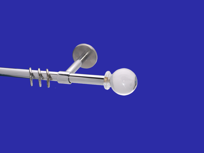 1047_0 Gardinenstange Chrom glanz 16 mm Glasklar
