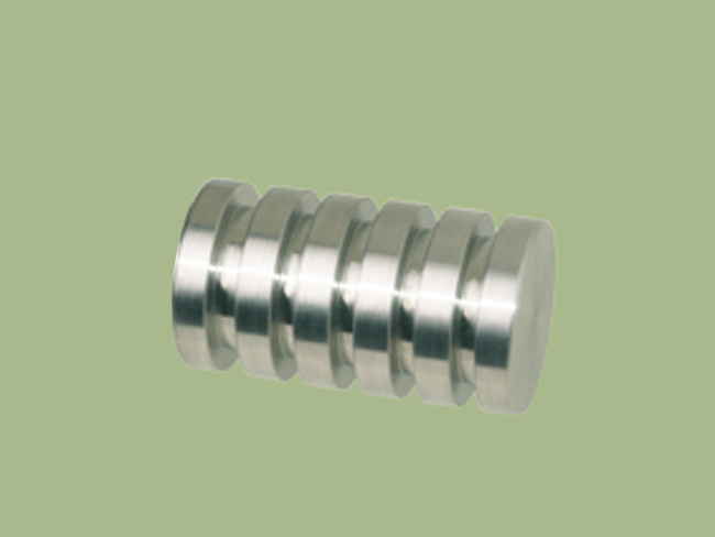 1513_0 Endstück Rillcuppe Edelstahl für 20mm Gardinenstangen Rohre