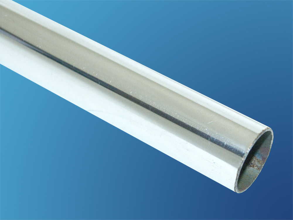 2398_0 Rohr Stahl foliert Chrom glanz 20 mm