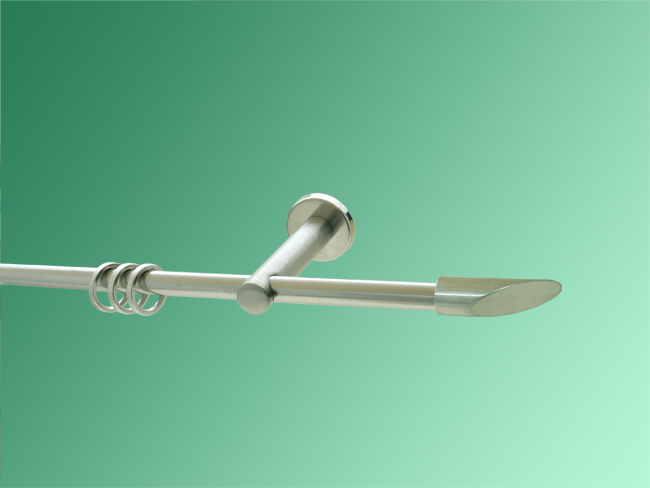 1963_0 Gardinenstange Nickel gebürstet 12mm Marbella 1 läufig geschl.