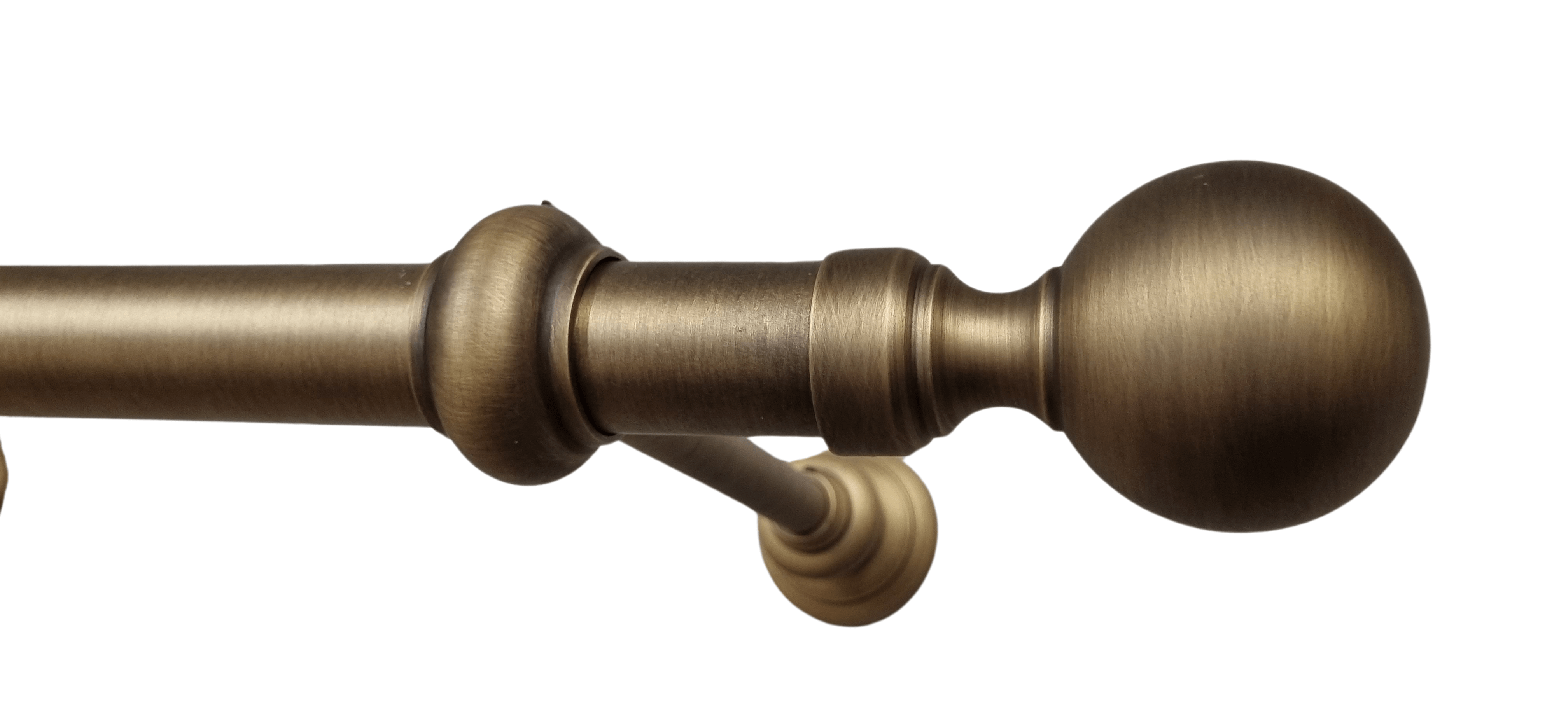 Einzigartige Messing Gardinenstange 30 mm Ø antik 