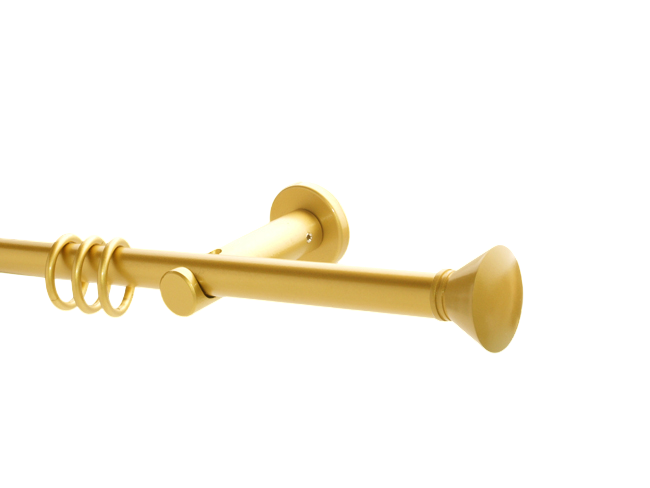 Gardinenstange Messing matt Design 16mm Modell Barcelona