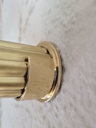 Wandlager Messing glanz massiv für Gardinenstangen 40 mm Wandlager Messing glanz massiv für Gardinenstangen 40 mm