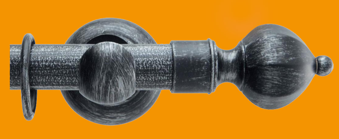 476_0 Gardinenstange Eisen 30 mm Modell India