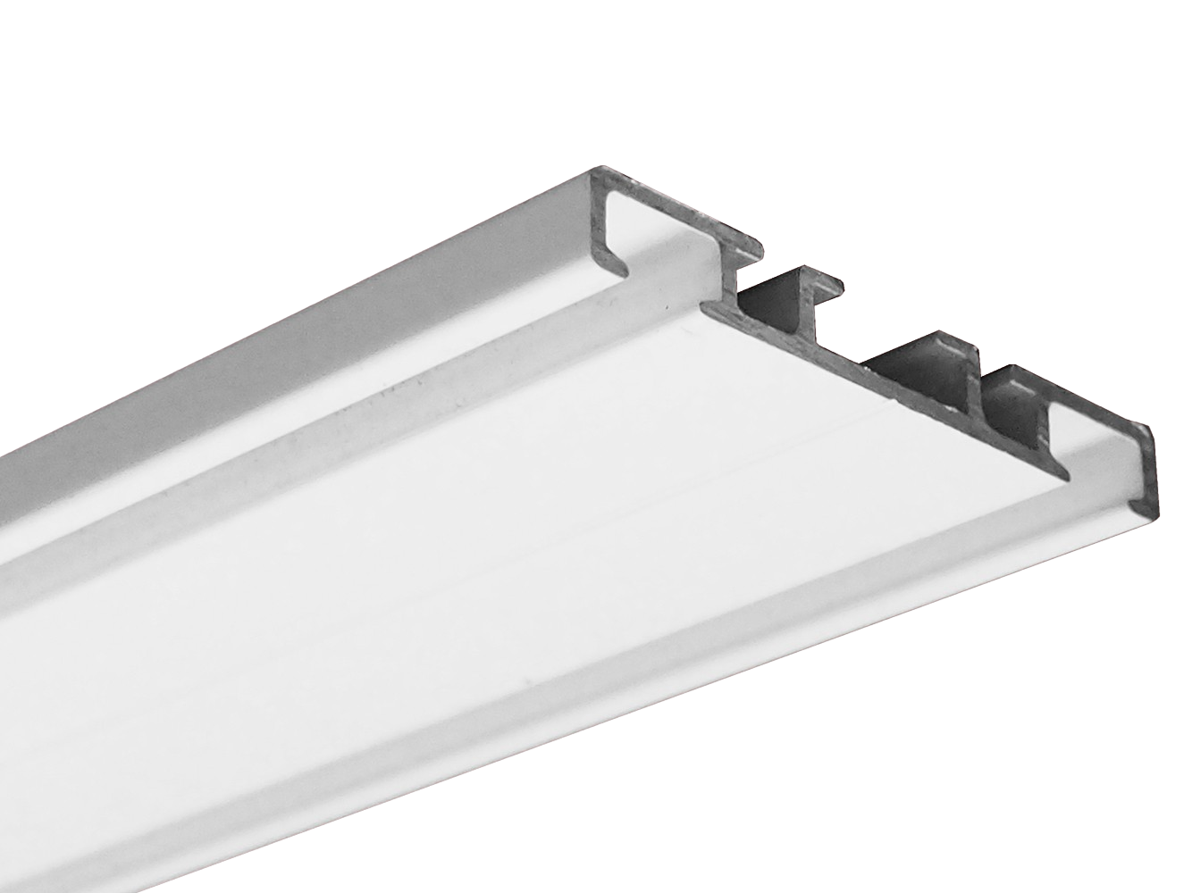 Gardinenschiene 54,6 x 7 mm breiter Laufabstand Modell 300 Classico Design