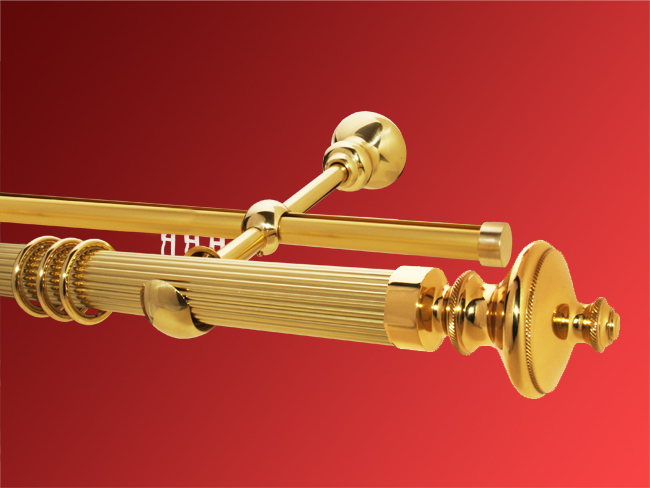 Rundrohr/ Innenlaufstange 35-20 mm Modell Michael Rohr kannelier