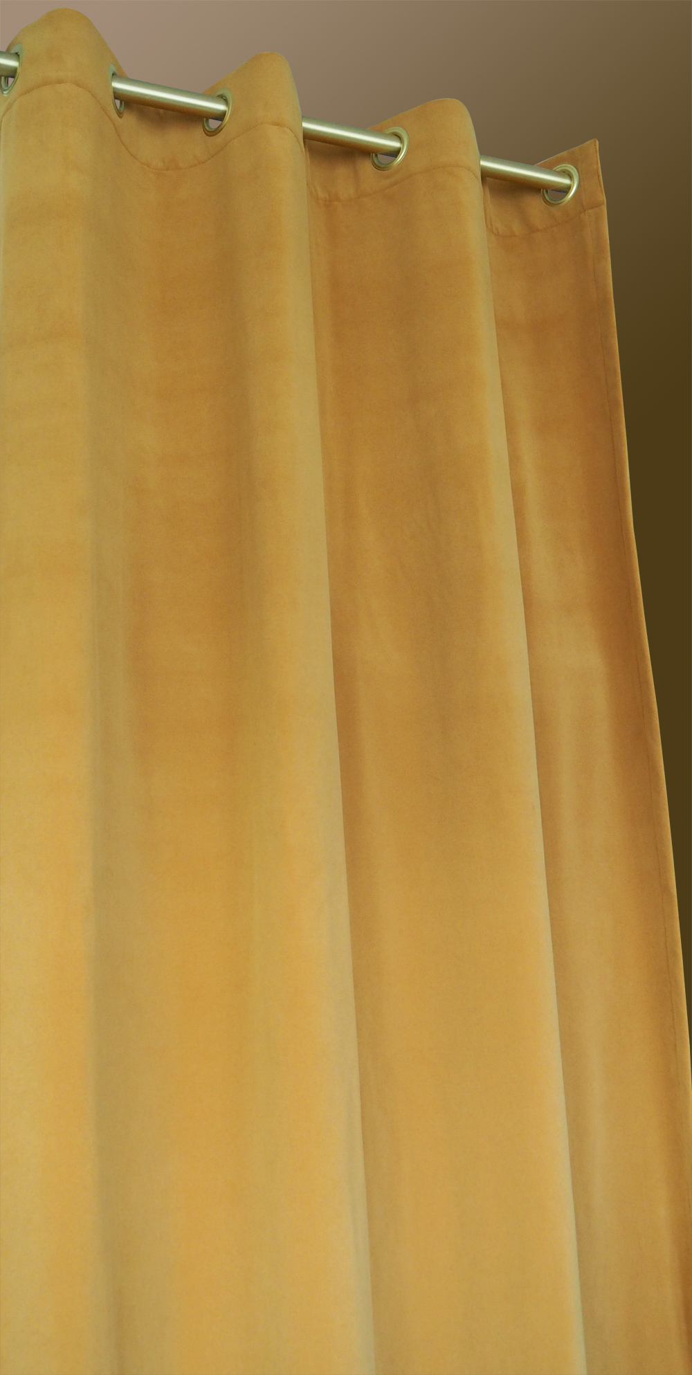 2610_2 Kälteschutz Vorhang Samtvorhang incl Messing Ösen