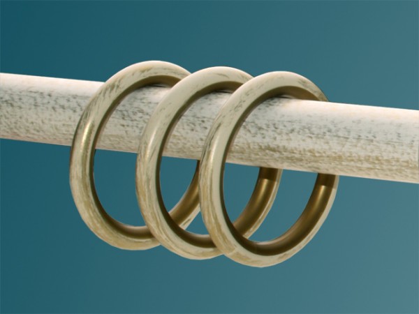 Gardinenringe Eisen 20 mm mit Gleiteinlage