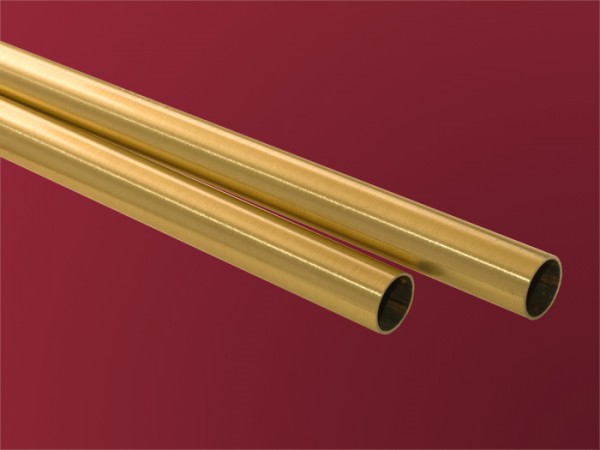 Gardinenstange Rohr Messing matt 16 mm